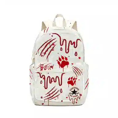 Converse Logo Backpack White Red