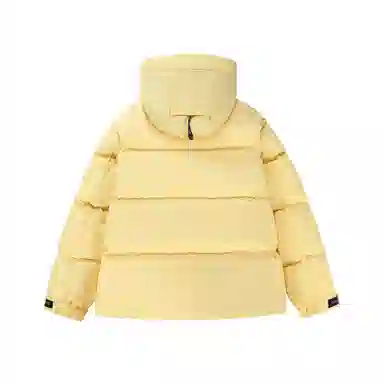 鸭鸭 冬季连帽外套经典袖标印花时尚设计潮流休闲百搭防风防寒户外运动通勤蓬松舒适保暖棉衣羽绒服 男女同款