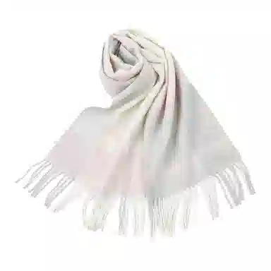 红豆 轻盈柔软舒适保暖时尚格纹百搭 羊毛 绒线围巾 男女同款情侣款