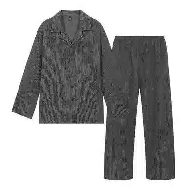 好福份 秋季条纹长袖长裤家居服套装 男款