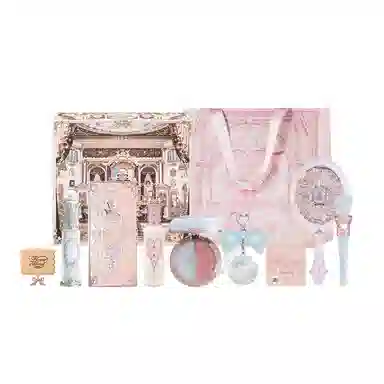 花知晓 山茶香颂礼盒 自然无瑕亮泽清透气色 九件套