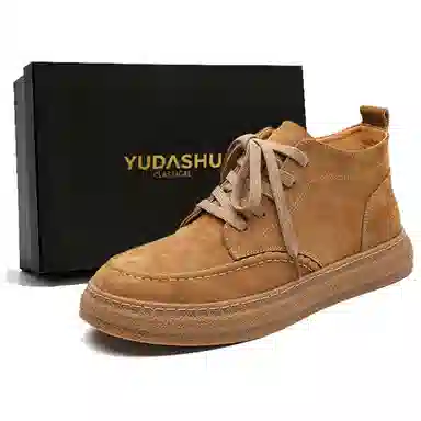 YUDASHU High Top Suede Leather Boots