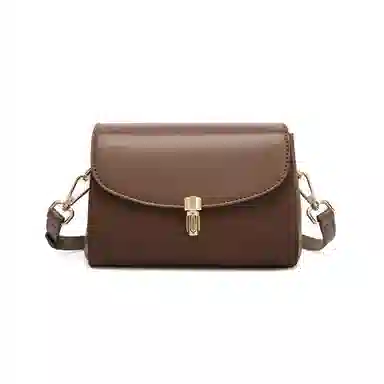 红蜻蜓 高级感气质百搭通勤 牛皮 单肩斜挎包 常规 女款 棕色/咖啡色