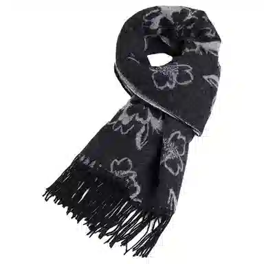 红豆 时尚柔软大气百搭 羊毛 绒线围巾 男女同款情侣款