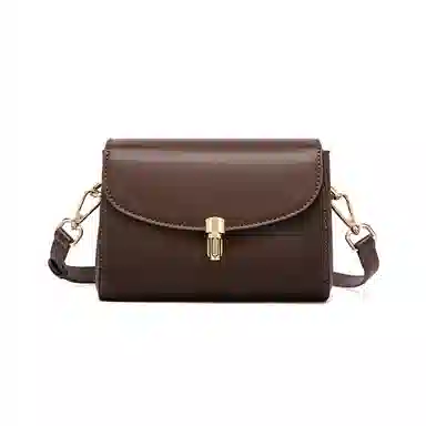 红蜻蜓 高级感气质百搭通勤 牛皮 单肩斜挎包 常规 女款 棕色/咖啡色