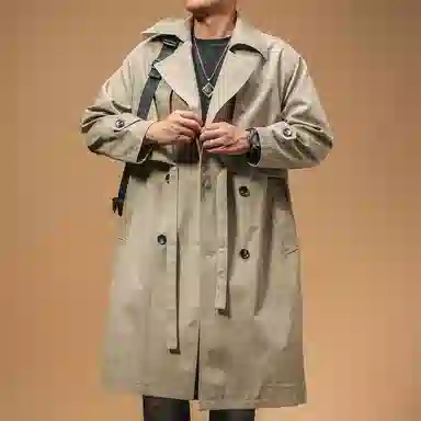 季言 潮牌纯色舒适百搭夹克外套 男款