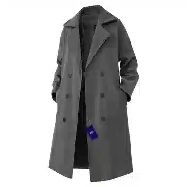SANTASTIC Classic Double-Breasted Wool Coat