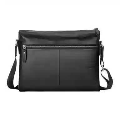 SEPTWOLVES Business Leather Shoulder Bag Black Brown