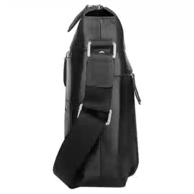 SEPTWOLVES Business Leather Shoulder Bag Black Brown