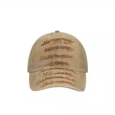 艾佳微 个性小众涂鸦遮阳帽深顶百搭大头围显脸小运动字母 棉 鸭舌帽 男女同款情侣款