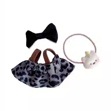 图米鱼 豹纹套装 酷酷裙心底 娃衣着替