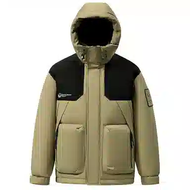 鸭鸭 休闲百搭短款时尚加厚鸭绒羽绒服 男款