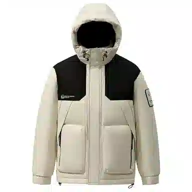 鸭鸭 休闲百搭短款时尚加厚鸭绒羽绒服 男款