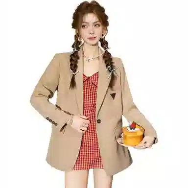 法文箱子 高级感小个子中长款西装 女款