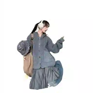 望莱仕 简约舒适时尚连帽针织衫 女款