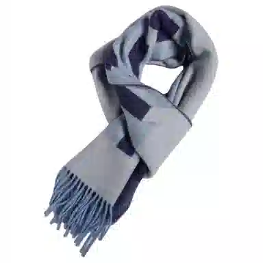 红豆 舒适柔软拼色时尚百搭保暖 羊绒 绒线围巾 男女同款情侣款