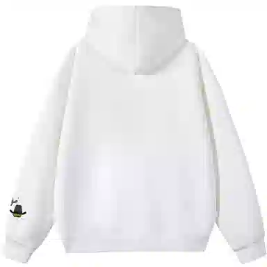 阿凡迪 【重磅华棉】美式嘻哈街头基础款可爱卡通滑板像素风潮牌字母高街简约高级感校园日常通勤百搭无性别开衫拉链连帽卫衣 男女同款