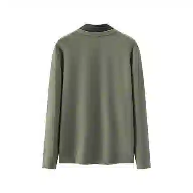 森马 假两件衬衫领毛衫 男款