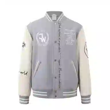 Juice Wrld FW25 Chicago Water Tower Embroidered Logo Baseball Jacket