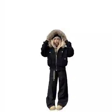 望莱仕 冬季美式工装舒适休闲棉服 女款