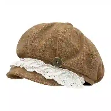 木林森 日系复古艺术画家古早高级感慵懒风氛围感休闲百搭 棉 贝雷帽 男女同款情侣款