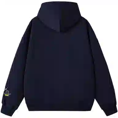 阿凡迪 【重磅华棉】美式嘻哈街头基础款可爱卡通滑板像素风潮牌字母高街简约高级感校园日常通勤百搭无性别开衫拉链连帽卫衣 男女同款