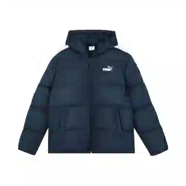 PUMA CONTRAST PANEL HOODED DOWN JKT