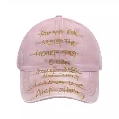 艾佳微 个性小众涂鸦遮阳帽深顶百搭大头围显脸小运动字母 棉 鸭舌帽 男女同款情侣款