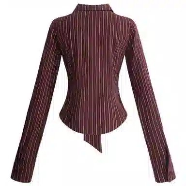 UNIFREE Vintage Stripe Shirt Red