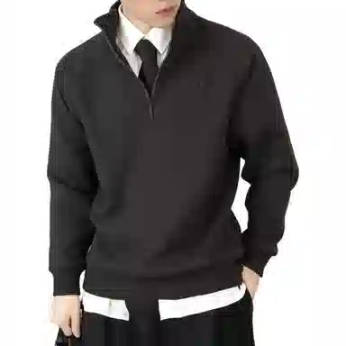 红豆 加绒加厚立领保暖打底衫长袖卫衣 男款