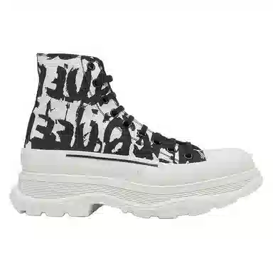 Alexander McQueen Tread Slick Graffiti White