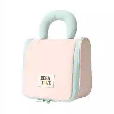 悦语美妆包 便携收纳防尘 高颜值化妆包大容量手提化妆品包旅行棉花糖色洗漱包