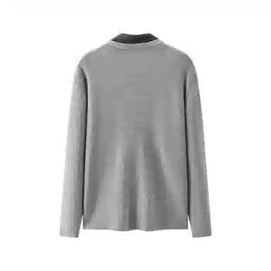 森马 假两件衬衫领毛衫 男款