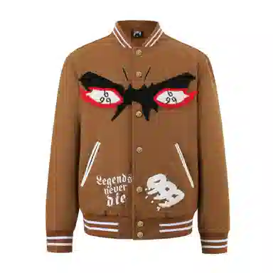 Juice Wrld FW25 Rebirth Eye Wool Baseball Jacket