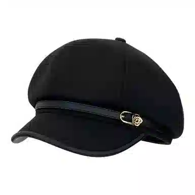 木林森 日系复古文艺风鸭舌休闲百搭显脸小报童八角帽 涤纶 贝雷帽 男女同款情侣款