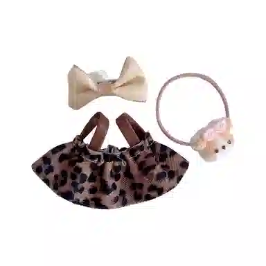 图米鱼 豹纹套装 酷酷裙心底 娃衣着替