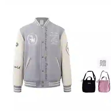 Juice Wrld FW25 Chicago Water Tower Embroidered Logo Baseball Jacket