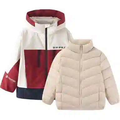 雅鹿三合一羽绒服 两件套