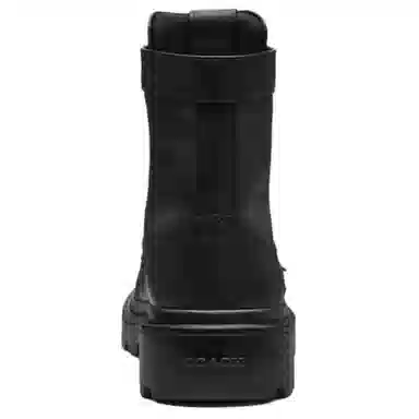 COACH Combat Leather Boots Black