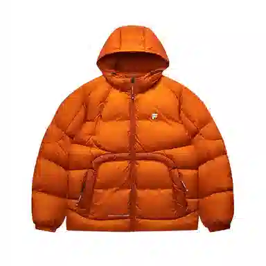 FILA Fusion Down Jacket Dark Clay Orange