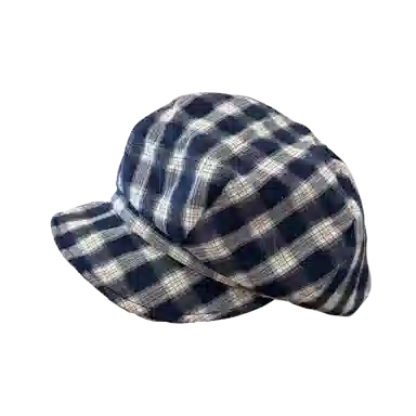 杨同学 日系文艺复古格纹画家 涤纶 贝雷帽 女款 红白/蓝白/黑白