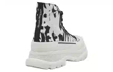 Alexander McQueen Tread Slick Graffiti White