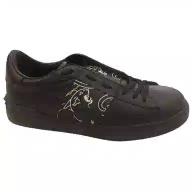 Valentino Tiger Print Low Sneakers Black