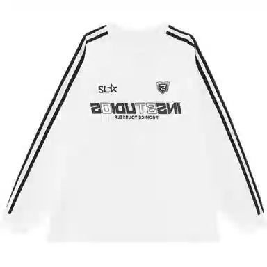 TONYBEAR Three Stripe Raglan Crewneck Sweatshirt