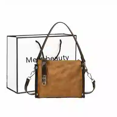 菲姿卓尔 小众复古时尚百搭通勤斜挎包 毛呢 单肩包 常规 女款 多色