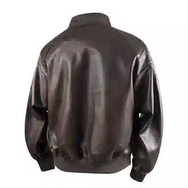 SNOW FLYING Pilot PU Leather Jacket