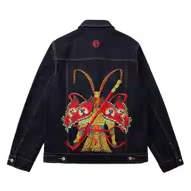 IL SARTO Qi Tian Da Sheng Embroidered Denim Jacket