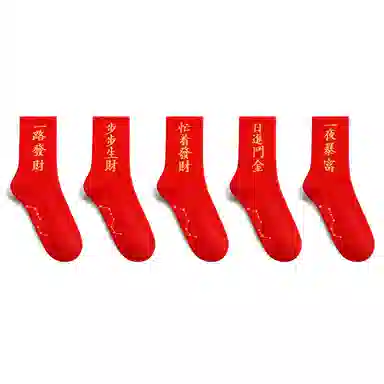 森马 成语寓意中筒袜 男女同款