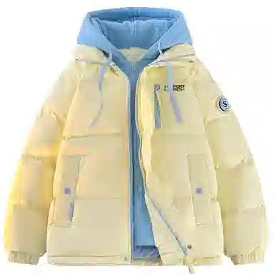 PRESSURE Basic Retro Hooded Puffer Jacket