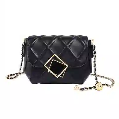 PT'SON Quilted Chain Bag Black/Off-White
